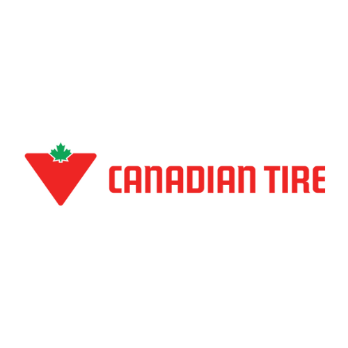 Canadian Tire logo with red triangle.