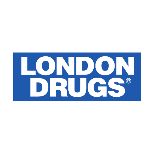 London Drugs logo on blue background.