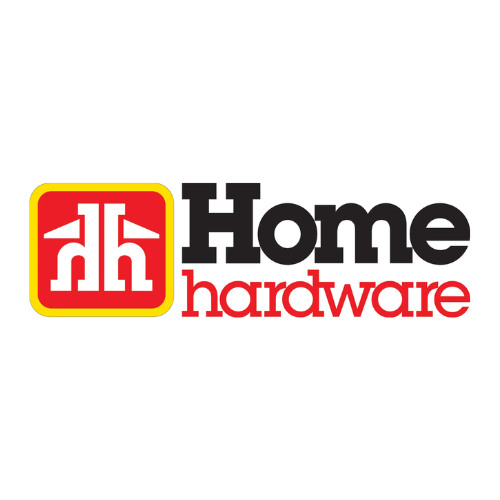 Home Hardware logo with red and yellow.