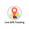 Red map pin above small delivery truck